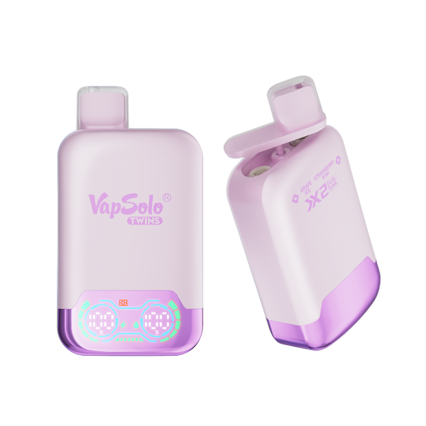 VAPSOLO TWIN 20.000 PUFFS - FRESA-KIWI & ZUMO DE UVA